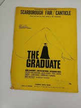 THE GRADUATE VINTAGE SHEET MUSIC SCARBOROUGH FAIR/CANTICLE VOCAL PIANO 1966 - $5.94
