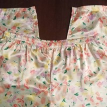 Vintage Victoria&#39;s Secret GOLD LABEL 2 Pc Pajamas Satin Floral Print Top... - $71.24