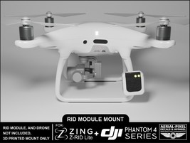DJI Phantom 4 Series Zing Z-RID Lite Mount for Remote ID (Module Not Inc... - £12.54 GBP