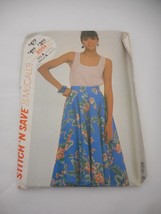 Vintage McCall&#39;s Skirt top sewing Pattern 2014 Sz 6/8/10 from 1980s - $148.61 MXN