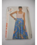 Vintage McCall&#39;s Skirt top sewing Pattern 2014 Sz 6/8/10 from 1980s - $7.99