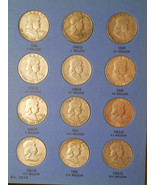 1948 - 1963 COMPLETE SET 35 BEN FRANKLIN 90% SILVER HALF DOLLARS COLLECTION - $539.99