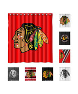New!!! Chicago Blackhawks Custom Waterproof Polyester Shower Curtain 4 Size - $42.10 CAD+