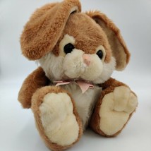 16&quot; Vintage Lemonwood Asia Ltd Brown White Bunny Rabbit Stuffed Animal Plush Toy - £50.83 GBP