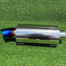 NIB Universal JDM Style Dolphin Tip Turndown Drop Muffler Exhaust 3&quot; 2.5&quot;  + DHL - £124.30 GBP