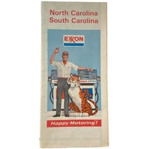 HM Gousha North South Carolina Map 1974 Lithographed USA Exxon Travel Ep... - £6.29 GBP