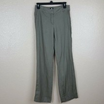 H&amp;M Women&#39;s Pants Size 4 100% Linen Brown TA14 - $12.86