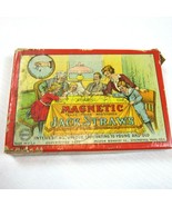 Antique 1920 Magnetic Jack Straws Game Milton Bradley 4822 w/ Original Box - £39.95 GBP