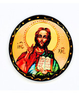 Russian Handpainted Brooches of Religous Saints_brooch_02, Jesus Christ - £12.75 GBP