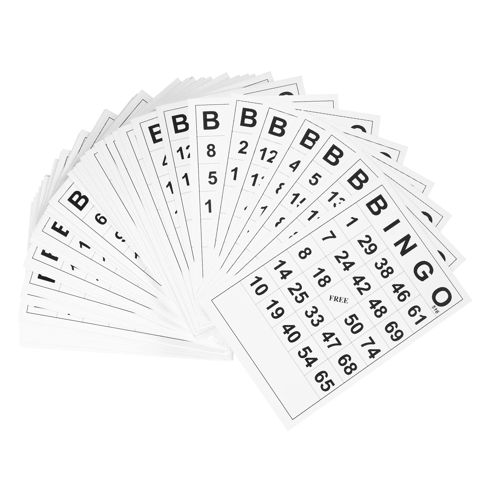 Bingo Card Bingo Game Cards With Unique Numbers Family Bingo Game Accessories - £11.45 GBP