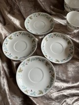 6 Vintage Fine China Japan 6701 Grape Pattern Cups &amp; Saucers. 4 Sets plu... - $14.95