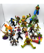 TMNT Lot 20 + Pieces Action Figures Toys Shredder Mondo Gecko 2000&#39;s Hel... - £33.02 GBP