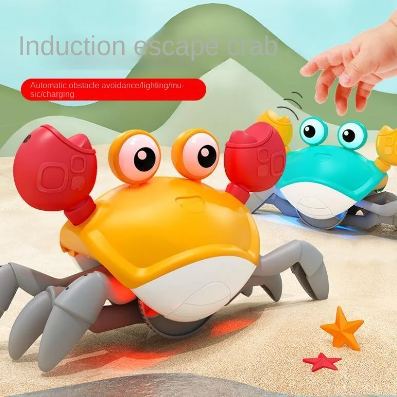 Induction Crawling Crab Baby Toy with Music LED Lights Music Toy Baby Dancing - £19.63 GBP