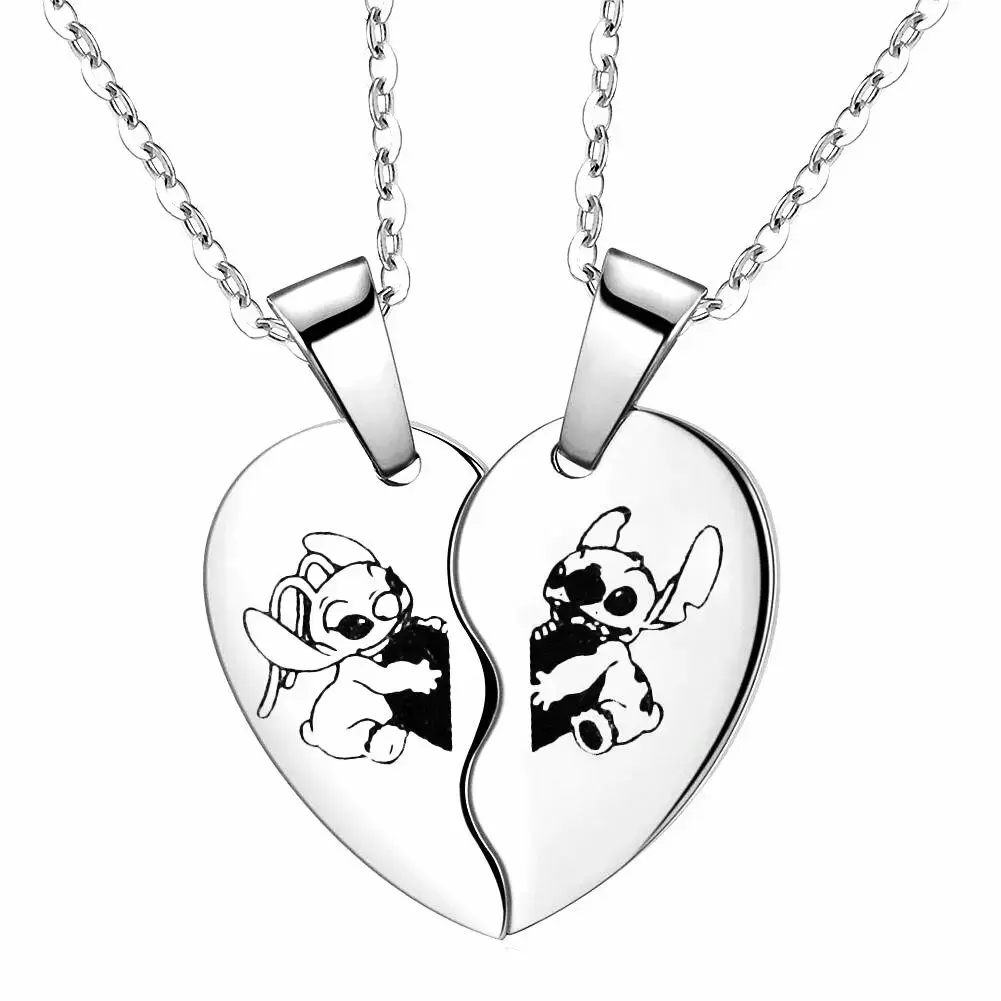Disney Lilo Stitch Necklace Keychain Anime Characters Love Stitch -N1026-4 - $5.10