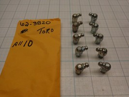 Toro 62-3820 Grease Zerk Fitting Angled approx 45 Degree Shop Lot  QTY 10 - $25.14