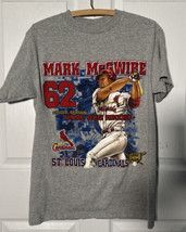 Vintage 1998 Mark McGwire Home Run Record 62 T-shirt Size XL Women’s - £19.55 GBP