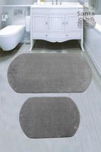 (60x100+60x50) Plush Non-Slip Base Double Closet Set Light Gray Bath Mat Set - £37.24 GBP