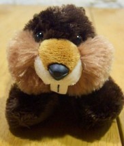 Aurora Cute Soft Brown Beaver 9&quot; Plush Stuffed Animal Toy - £12.30 GBP