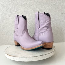 Lane EMMA JANE Womens Cowboy Bootie 8.5 Purple Western Cowgirl Short Ank... - $133.65