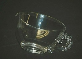 Candlewick Clear by Imperial Glass Ohio Coffee Tea Punch Cup w Beaded Handle - £6.97 GBP