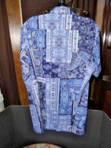 Robert Graham The Gotham Blue S/S Medium Shirt & 36" Waist Shorts Combo NWTS image 6