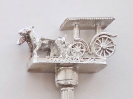 Collector Souvenir Spoon USA South Carolina Charleston 3D Horse Carriage  - £10.30 GBP