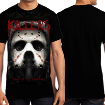 KND Doom Jason Voorhees Hockey Mask Friday The 13th Movie Mens T-Shirt B... - $18.50+