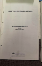 1988 Ford Ranger Bronco II Electrical Wiring Diagrams Manual OEM Fold Out - £31.45 GBP