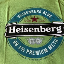 HEISENBERG BLUE PREMIUM METH Shirt XL Breaking Bad speed heineken - £7.64 GBP