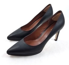Cole Haan Black Leather Classic Pumps Heels Career Shoes Pointed Toe Wom... - $39.45