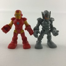 Playskool Marvel Super Hero Squad Iron Man Ultron Mini 2.5&quot; Figures Lot Toy - £17.04 GBP