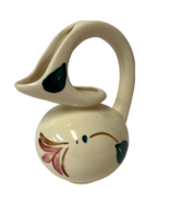 Purinton Slip Ware Honey Jug Pottery Pitcher Handpainted Floral And Leaf... - $17.17 CAD