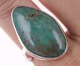 Sz9.5 BJ Vintage Southwestern Sterling/turquoise ring - £123.48 GBP