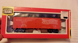 HO Scale Life-Like Wilson Car Lines Box Car, Orange #8350 BNOS - £14.95 GBP