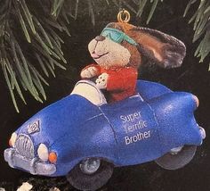 Hallmark QX5516 Super Terrific Brother 1994 Keepsake Ornament - $90.19 MXN