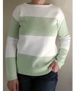 RALPH LAUREN Women Striped Knit Sweater 100% Cotton NWOT  S Small will f... - $36.00