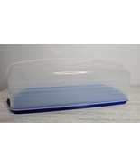 TUPPERWARE Rectangle Cake Taker Cupcakes Bread Secure Lock Carrier Handl... - $365.69 MXN
