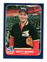 1986 Fleer #200 Britt Burns Chicago White Sox - £1.57 GBP