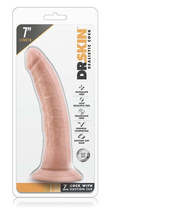 Blush Dr. Skin 7&quot; Cock w/Suction Cup - Vanilla. - $33.62