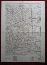 1956 Original Military Topographic Map Senta Plan Banat Serbia Yugoslavia - $51.14