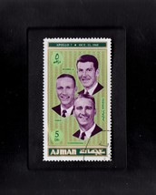  Tchotchke Frame Stamp Art - Collectible Postage Stamp Apollo 7 Space Mi... - $8.99