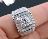 Elvis Presley Wedding Ring Austrian Crystal Platinum Plated S.925 Size 7... - $99.99