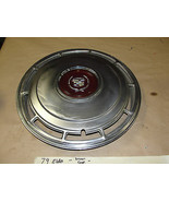 OEM 79 Cadillac Eldorado 15&quot; HUBAP HUB CAP WITH RED CENTER WREATH CREST ... - $48.83 CAD