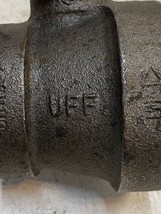 UFF Black Pipe Fitting Reducing Tee Cast Iron 2&quot; x 1-1/2&quot; 300 Psi C128 - £14.93 GBP