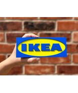 IKEA Logo Sign 3D Printed Wall Art Office Decor Desk Shelf Plaque Man Ca... - $12.73