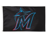 Miami Marlins 90cmx150cm/3x5FT Primary Logo Single-Sided Flag - $20.00