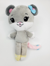 Tiny Tukkins Mouse Gray Beverly Hills 8" Plush Stuffed Animal Soft Toy B96 - £7.85 GBP