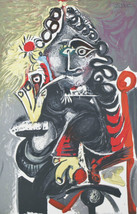 &quot;Smoker&quot; By Pablo Picasso Plate Signed Lithograph on Paper 25 1/2&quot;x20&quot; - £1,536.08 GBP