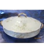 O P CO Syracuse China 1897  Covered Vegetable Dish Bachler Buttons - £11.67 GBP