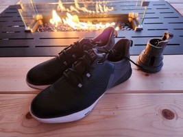  FootJoy Men's FJ Fuel Golf Shoe Size 10.5 Medium -  Black/Grey - £61.52 GBP